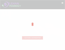 Tablet Screenshot of lehanpharmacy.com